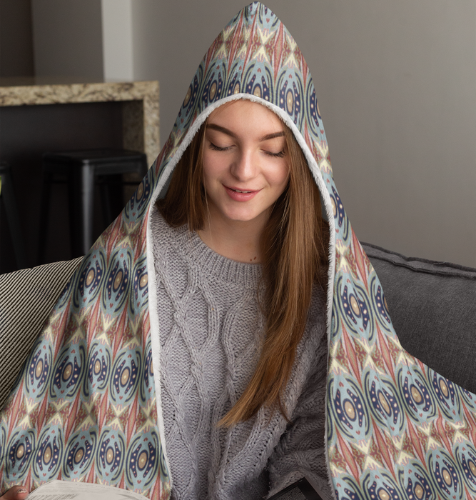 Exit The Cosmic Egg Hooded Blanket