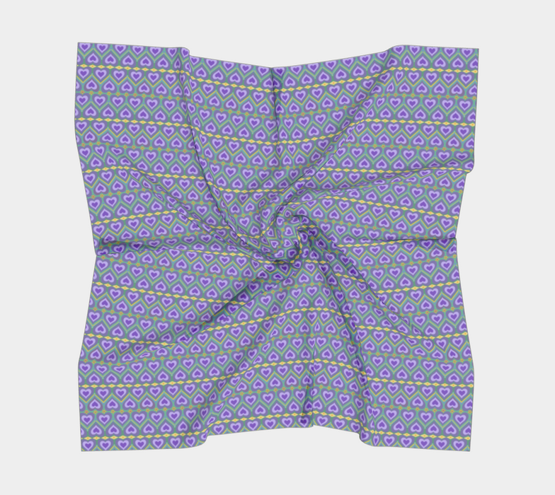 Lavender Love Square Silk Scarf