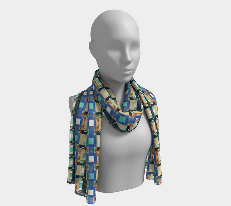 Deep Wata Silk Scarf