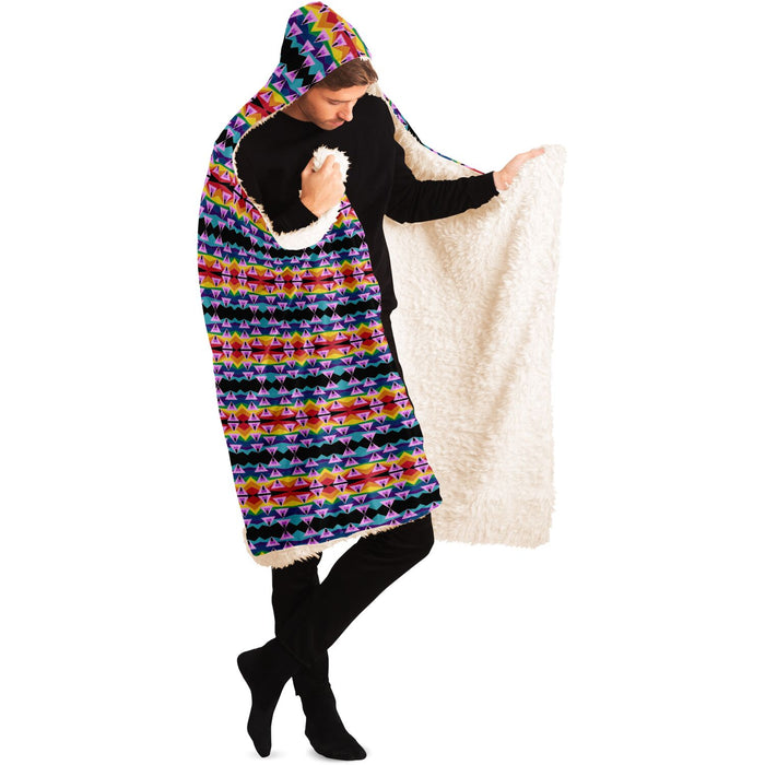 Retro Ghey Hooded Blanket