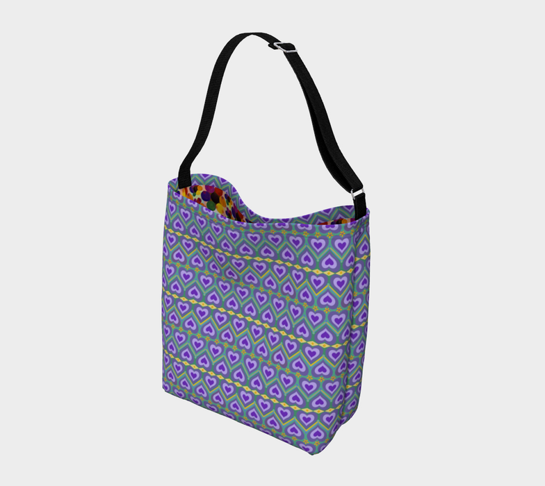 Lavender Love Messenger Tote