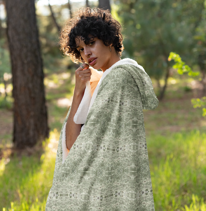 Spanish Moss Hooded Blanket