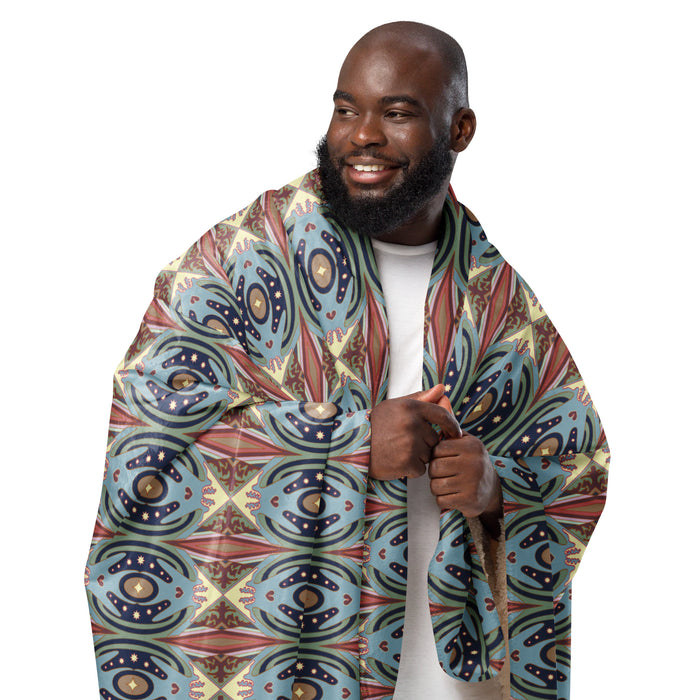 Exit The Cosmic Egg Sherpa Blanket