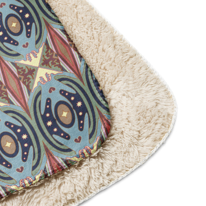 Exit The Cosmic Egg Sherpa Blanket