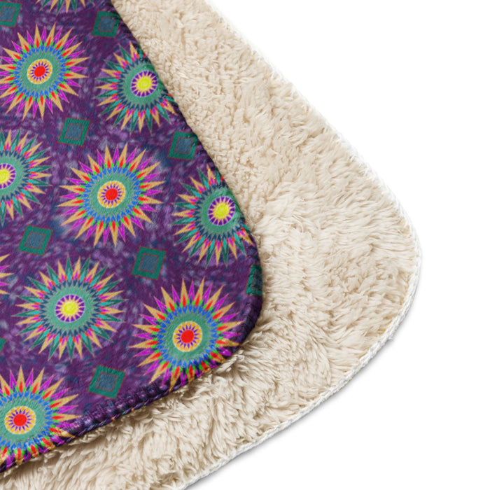 Bonfire Night Sherpa Blanket